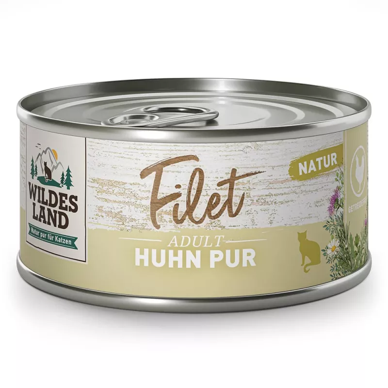 Wildes Land Nassfutter Filet Huhn Pur 80g